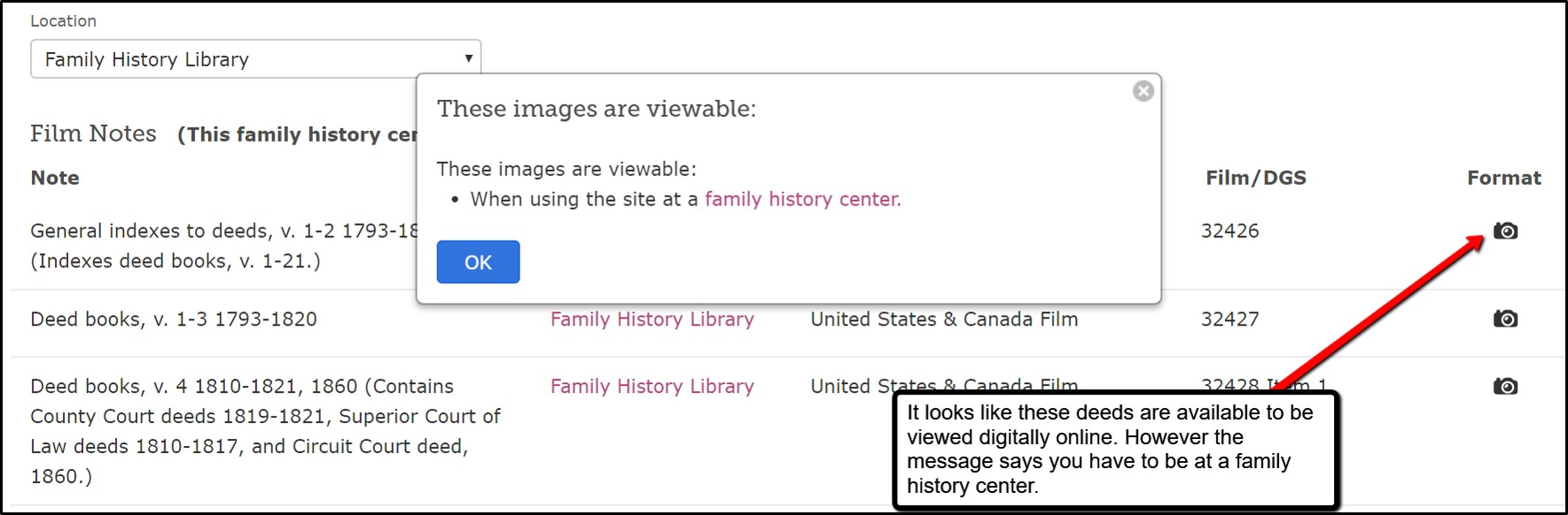 no accessing digital images