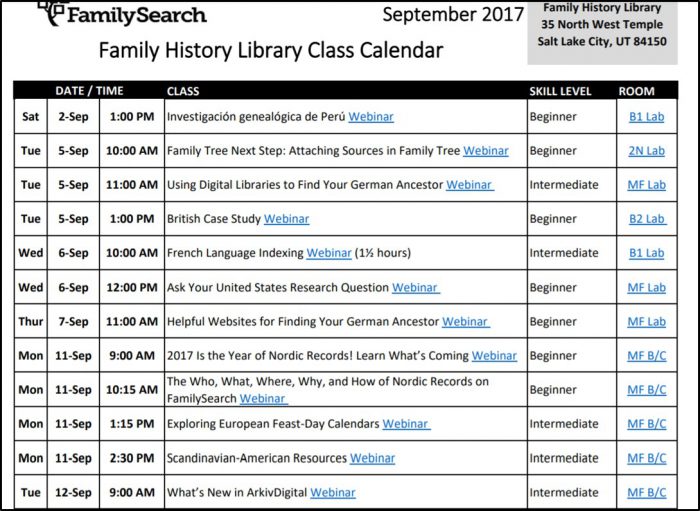 webinars for genealogy education